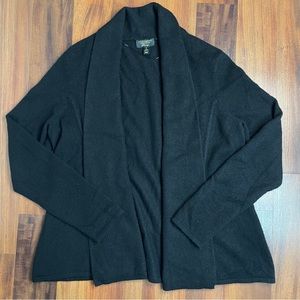 100% Cashmere Charter Club Luxury Women's Black Cardigan | Size: M